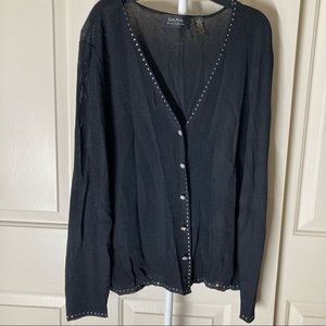 Dana Bachman V Neck Sequined Cardigan